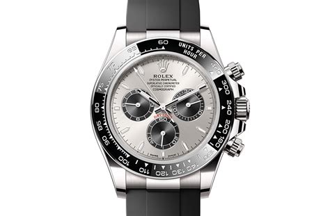 rolex cosmograph daytona white gold black dial|Rolex panda daytona white gold.